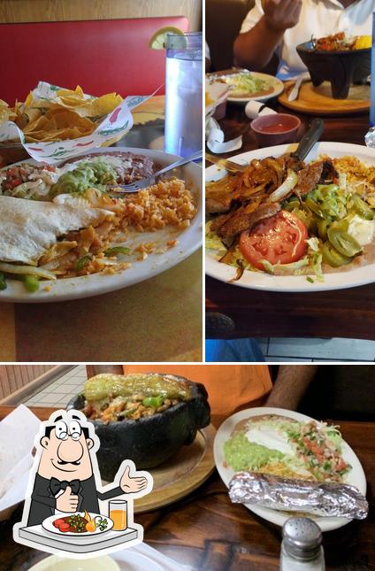Food at Los Potros Mexican Restaurant
