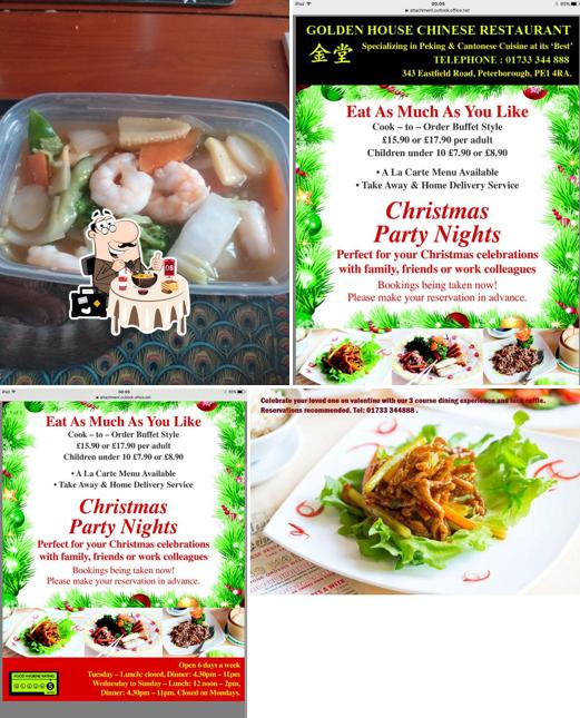 Menu of Golden House, Peterborough, 343 Eastfield Rd chinese