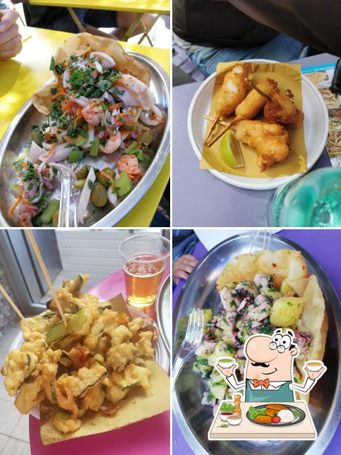 Platti al Pesce fritto e baccalà
