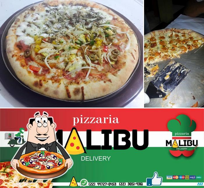 Consiga pizza no Malibu sushi-bar