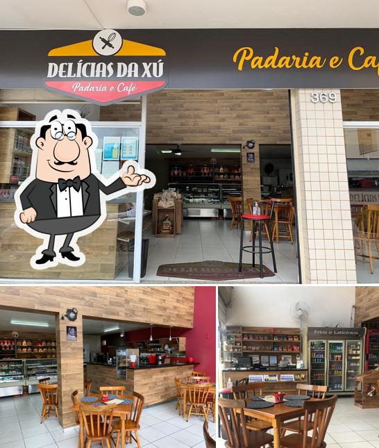 O interior do Delícias da Xú Itajubá - Padaria e Cafeteria