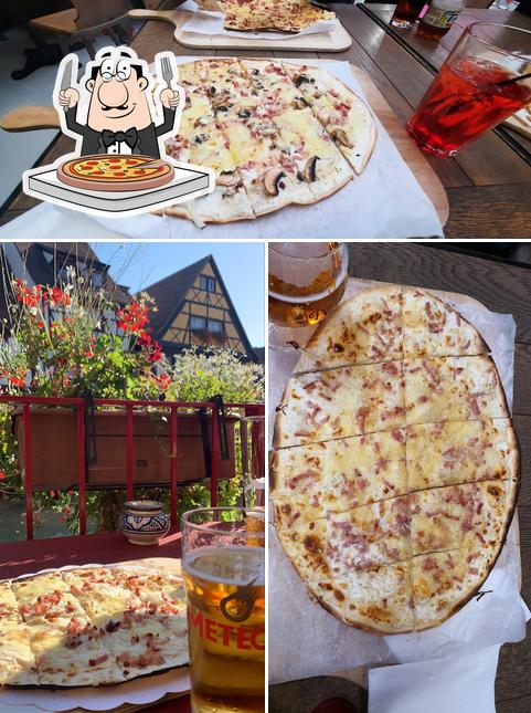 Prenez des pizzas à La Terrasse du Marché