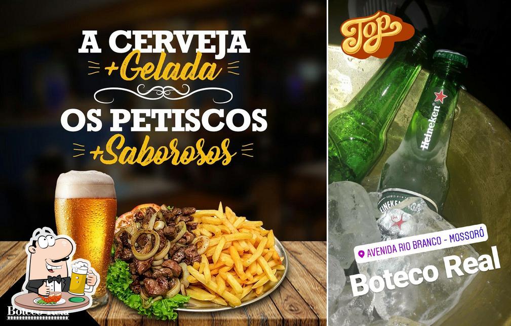 Desfute uma tulipa de cerveja leve ou escura