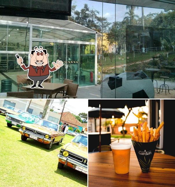A imagem da comida e interior a BIERGARTEN Choperia
