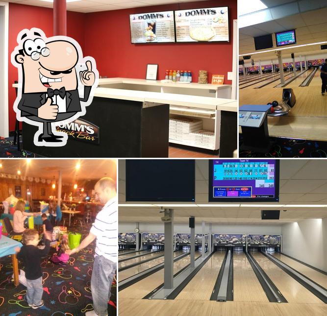Here's a picture of Domm's Bowling Center
