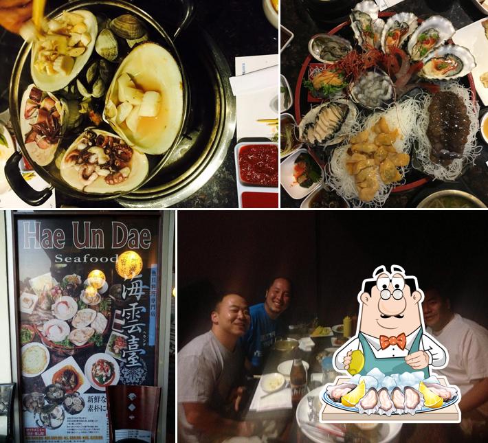 Oysters at Haeundae seafood restaurant
