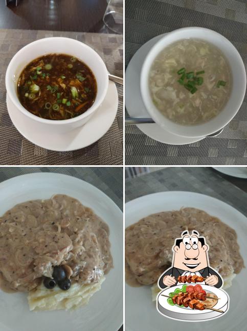 Food at Flora Peppermint Restaurant