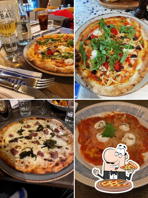 Try out pizza at Jamie's Italian Bergen