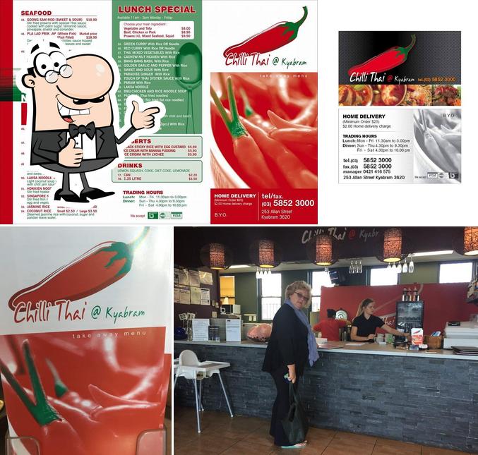Chilli Thai Kyabram in Kyabram Restaurant menu and reviews