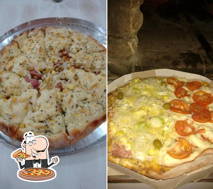 Escolha diferentes estilos de pizza