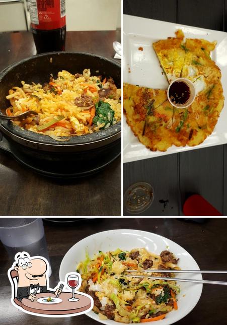 Food at Stone Bowl Korean Cuisine