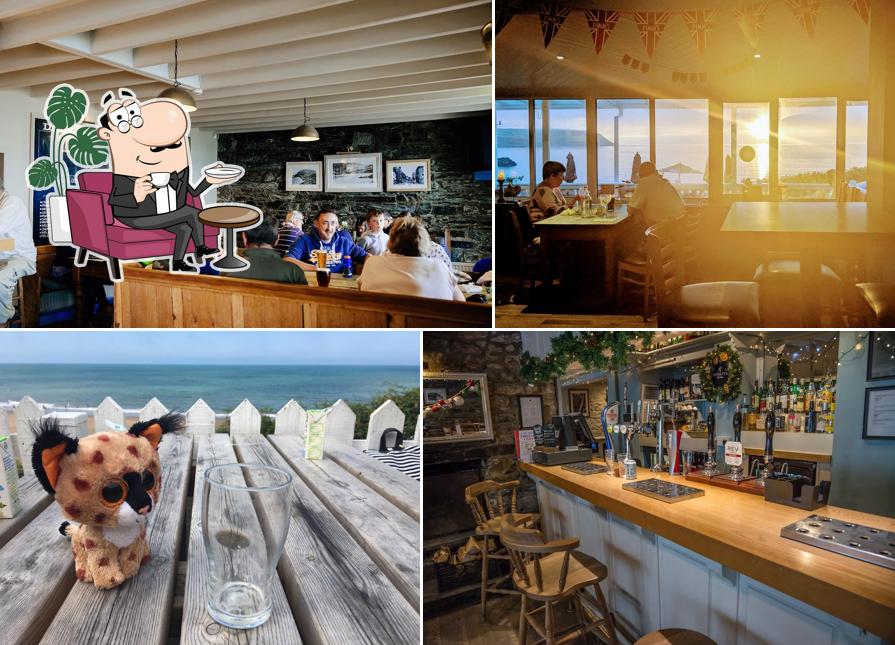 The interior of Ship Inn, Tresaith