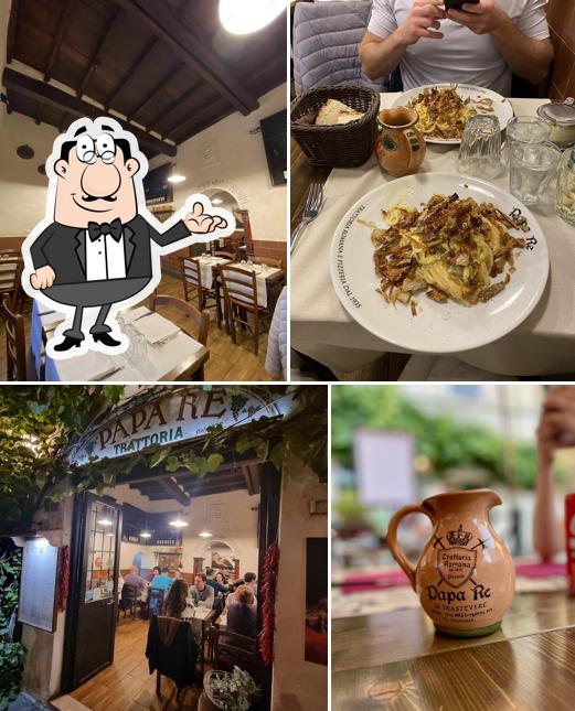 Gli interni di Trattoria Papa Re