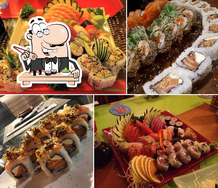 Peça diversas opções de sushi