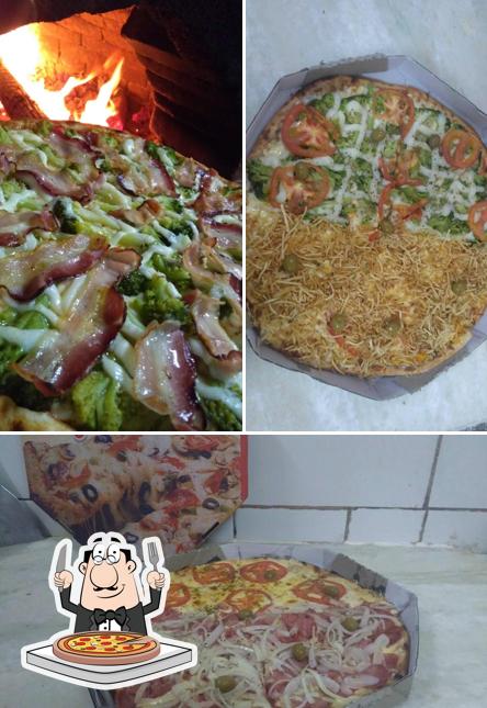 Experimente pizza no Pizzaria do Rubinho