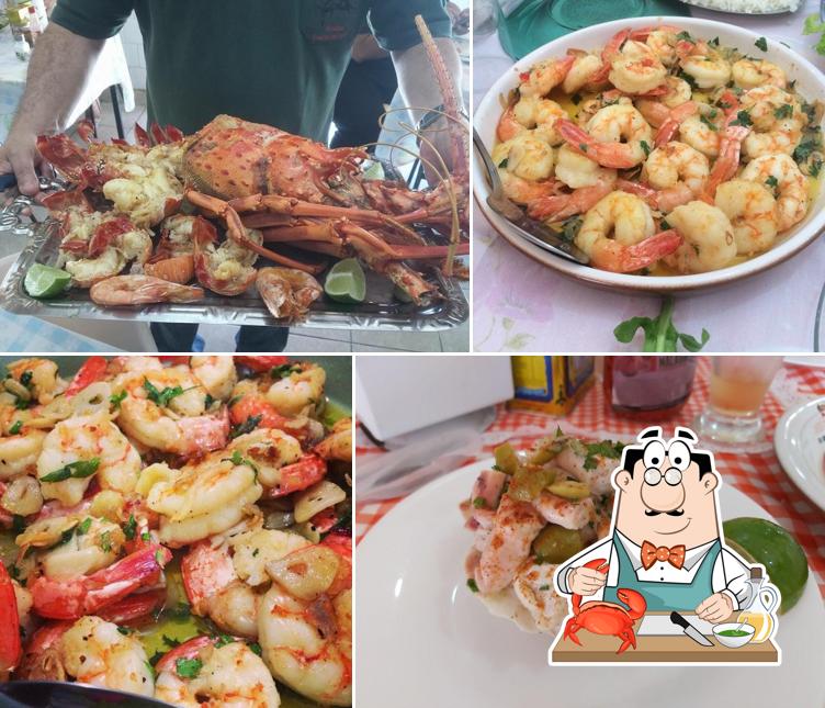 Os visitantes do Bar do Gil - Frutos do Mar podem conseguir diferentes refeições de frutos do mar