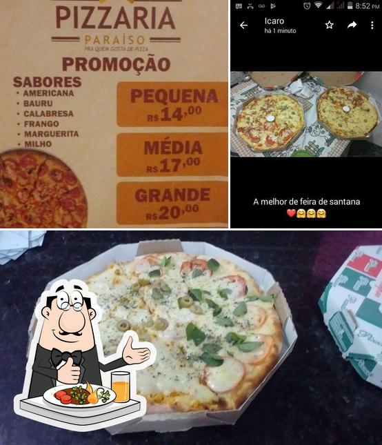 Comida em Pizzaria Paraiso