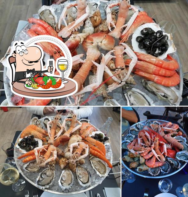 Get seafood at Coquillages Crustacés