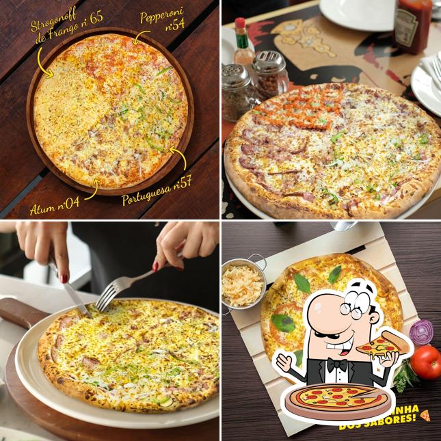 No O Gigante da Pizza, você pode provar pizza