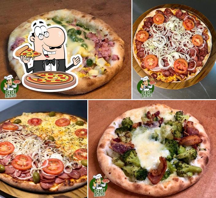 Consiga diversos estilos de pizza