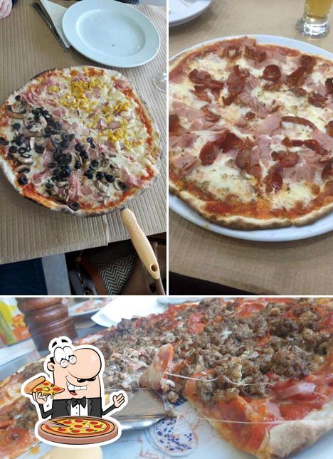 No Bonn Leça, você pode degustar pizza