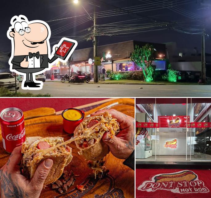 O exterior do DONT STOP-HOT DOG- PILARZINHO