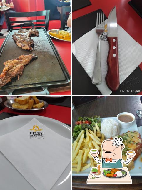 Comida em FILET NA GRELHA