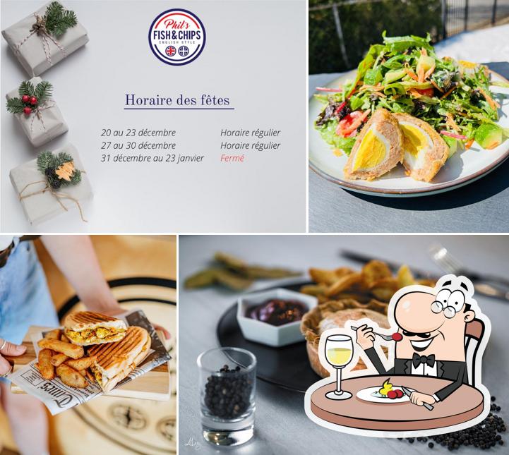 Phil's Fish & Chips restaurant, Québec, 2900 Chem. SaintLouis Menu