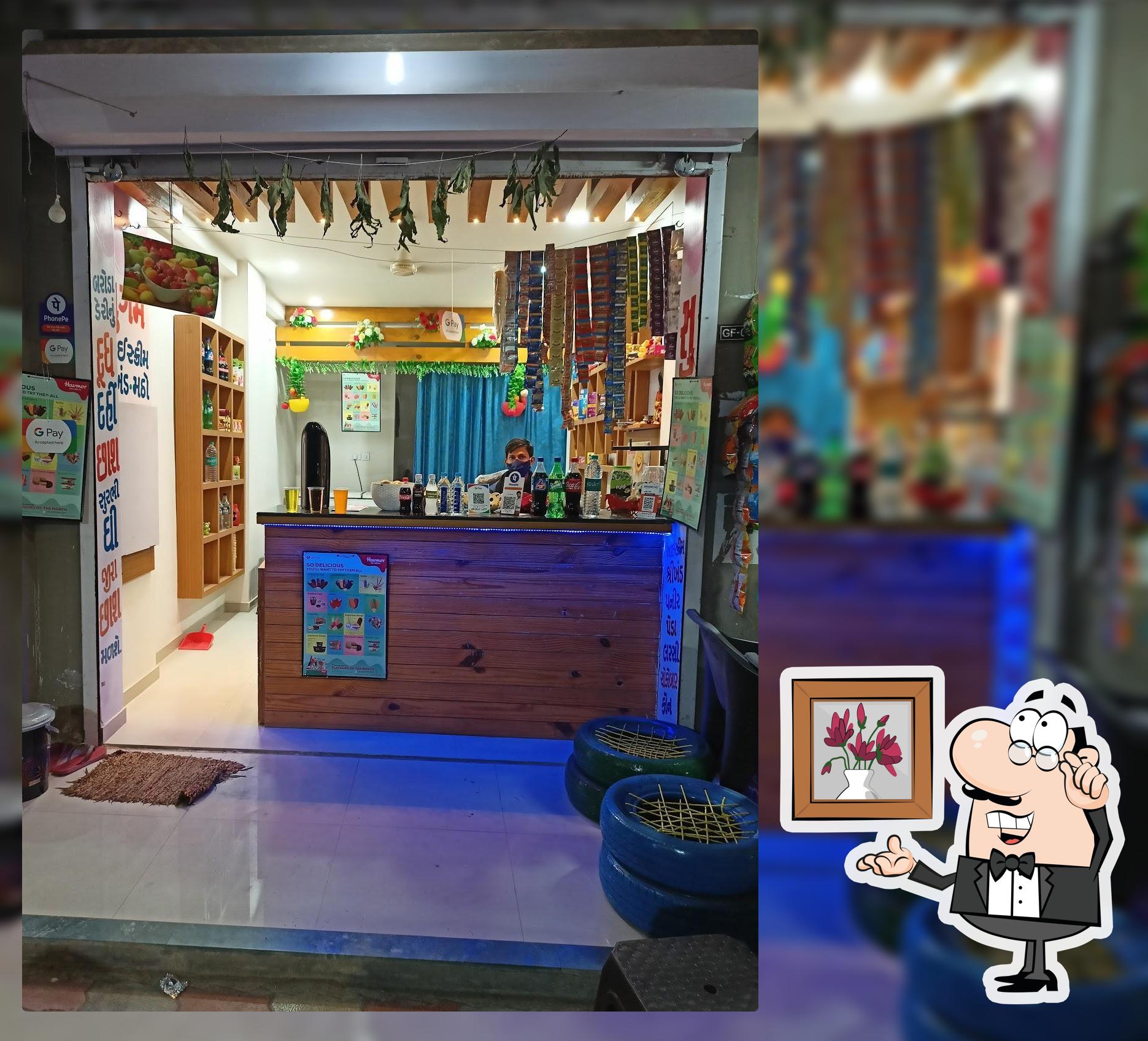 The interior of Gupshup cafe