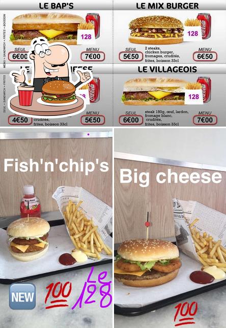 Essayez un hamburger à Le 128