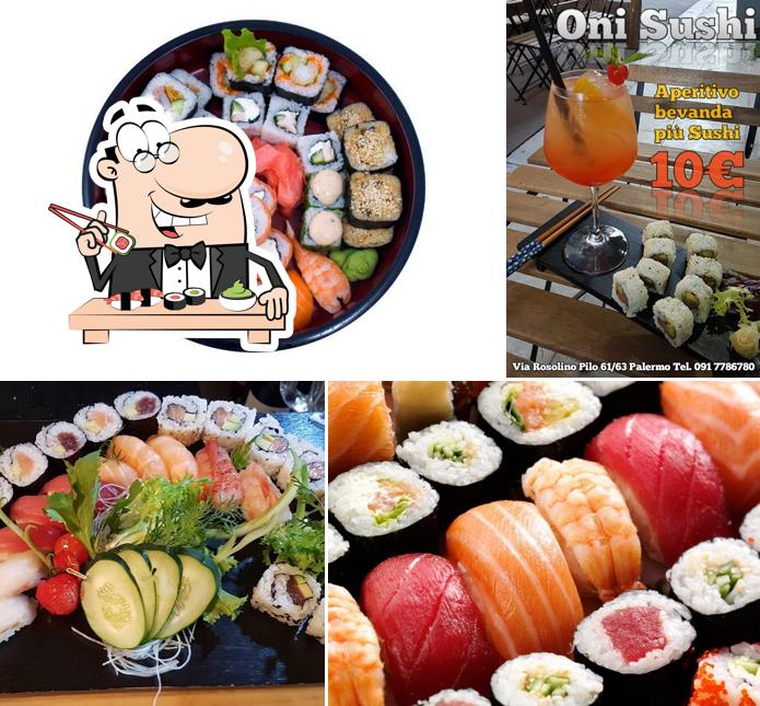 Prenditi le varie opzioni di sushi