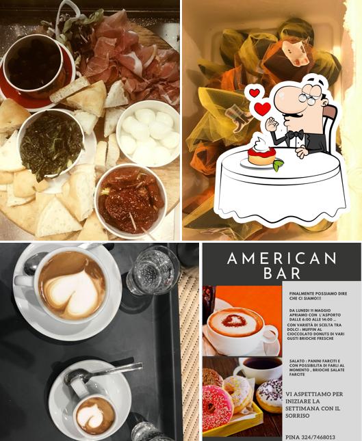 American bar via Savignano gatteo offre un'ampia gamma di dessert