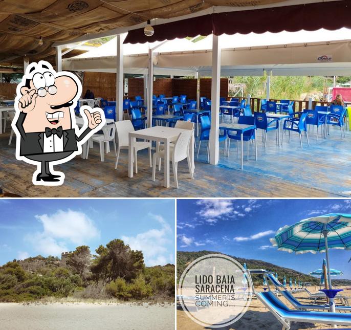 Guarda la foto che raffigura la interni e esterno di Lido Baia Saracena