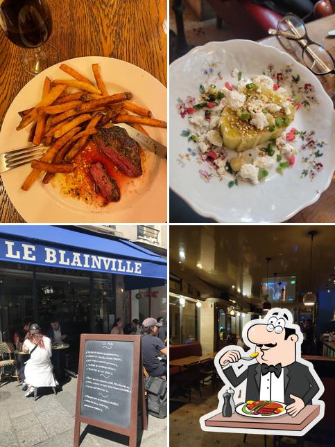 Parmi les différentes choses de la nourriture et la intérieur, une personne peut trouver sur Le Blainville - bistro paris 2