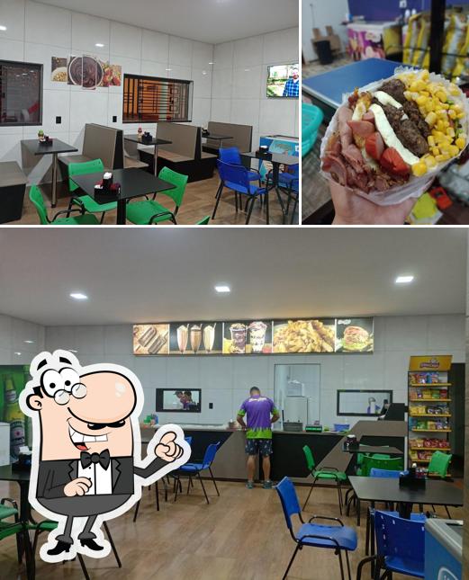 Take a look at the picture depicting interior and food at Bom Gosto Sorvetes e Açaí _ Centralina Mg