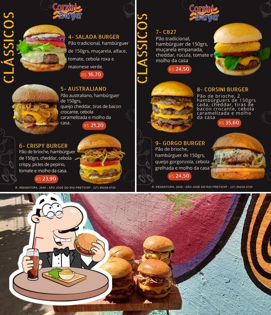 Consiga um hambúrguer no Corsini Burger