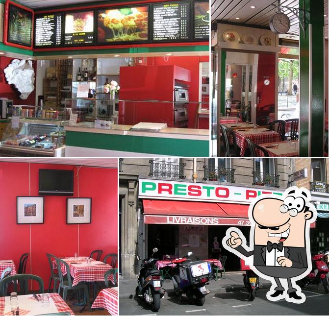 L'intérieur de Presto Pizza