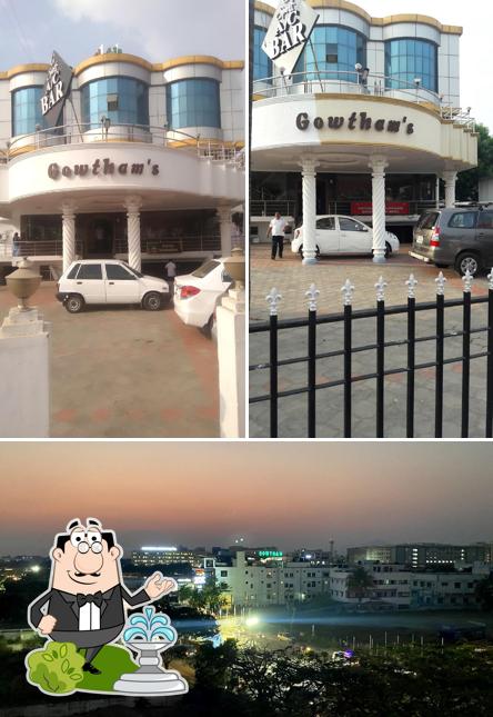 The exterior of Hotel Gowtham