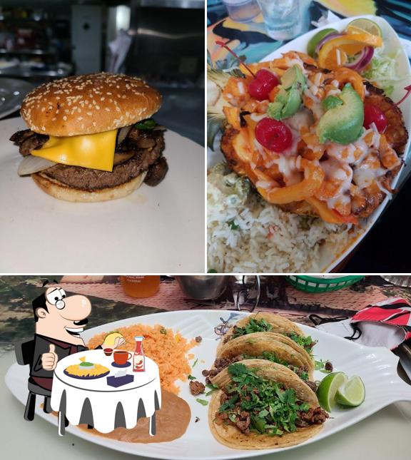 Try out a burger at La Canoa