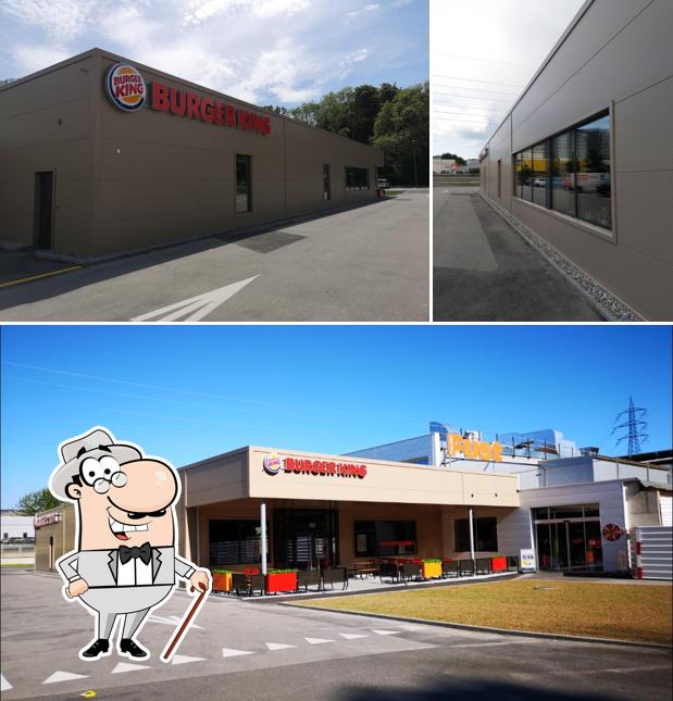 La parte exterior de Burger King