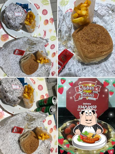 Comida em Pizzaria Sabor em Fatias