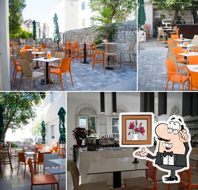 Dai un'occhiata agli interni di Art Gallery Cafe Music Bar Split