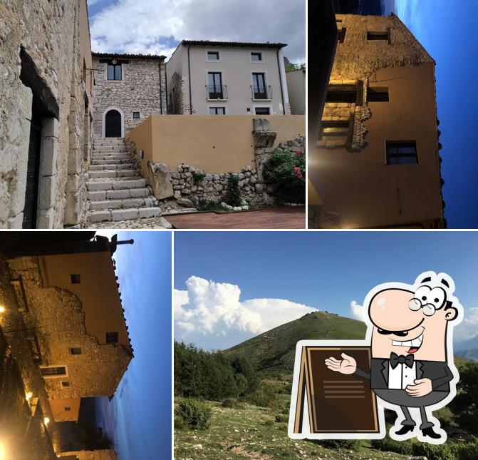 Goditi la vista dagli esterni di Antico Borgo di Albe Alba Fucens