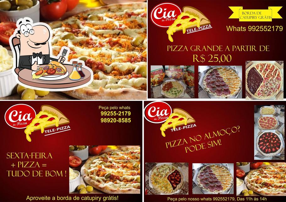 Peça diversos tipos de pizza