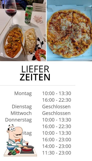 Pollo al curry al Pizzeria Schwanen Express