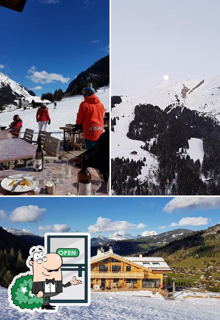 L'extérieur de Restaurant Les Joux Chalet des Joux La Clusaz