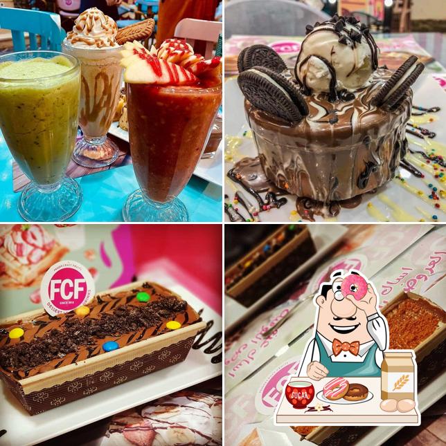 "FCF Dessert Lounge & Drinks" предлагает большое количество десертов