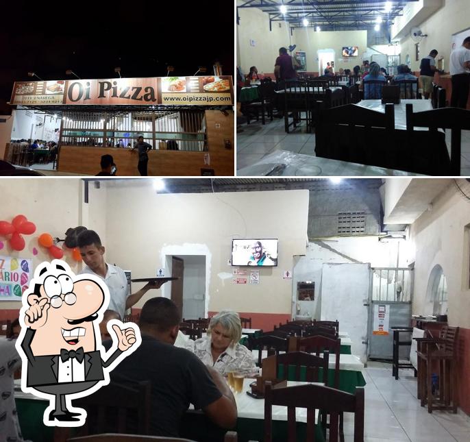 O interior do Oi Pizza