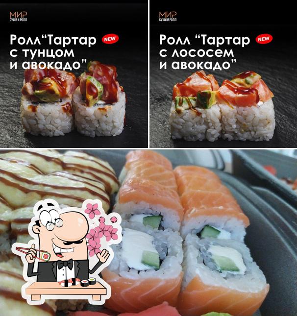 Мир суши и ролл pone a tu disposición rollitos de sushi