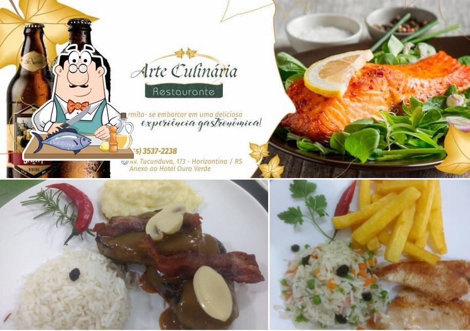 Salmão grelhado em Restaurante Arte Culinária